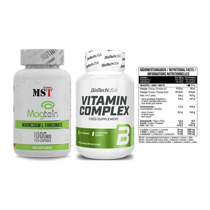 Ausdauer-Set: MST Magnesium + BioTech Vitamin + MST BCAA Zero – alle enthaltenen Artikel