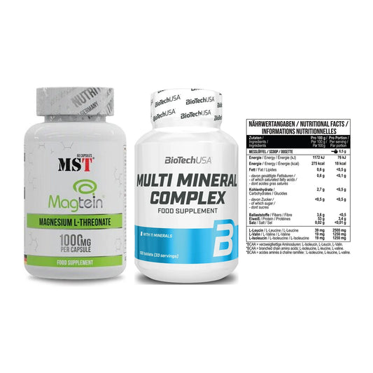 Ausdauer-Set: MST Magnesium + BioTech Multi + MST BCAA Zero – alle enthaltenen Artikel