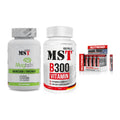 Ausdauer-Set: MST Magnesium + MST B300 B-Compl + Nutrend AAKG – alle enthaltenen Artikel