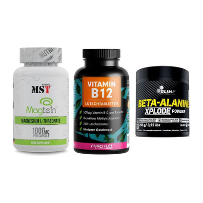 Ausdauer-Set: MST Magnesium + ProFuel Vitamin + Olimp Beta-Alani – alle enthaltenen Artikel