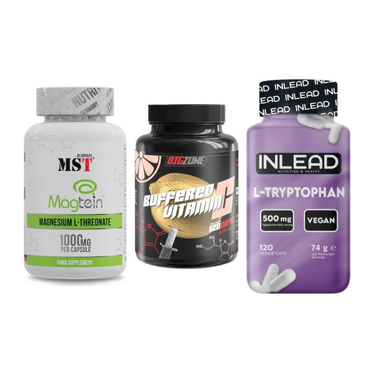 Ausdauer-Set: MST Magnesium + Big Zone Buffere + INLEAD L-Tryptop – alle enthaltenen Artikel