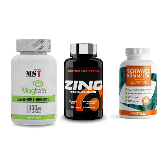 Ausdauer-Set: MST Magnesium + Scitec Zinc + ProFuel Schwarzk – alle enthaltenen Artikel