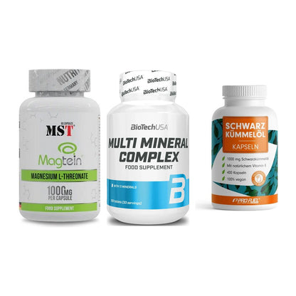 Ausdauer-Set: MST Magnesium + BioTech Multi + ProFuel Schwarzk – alle enthaltenen Artikel