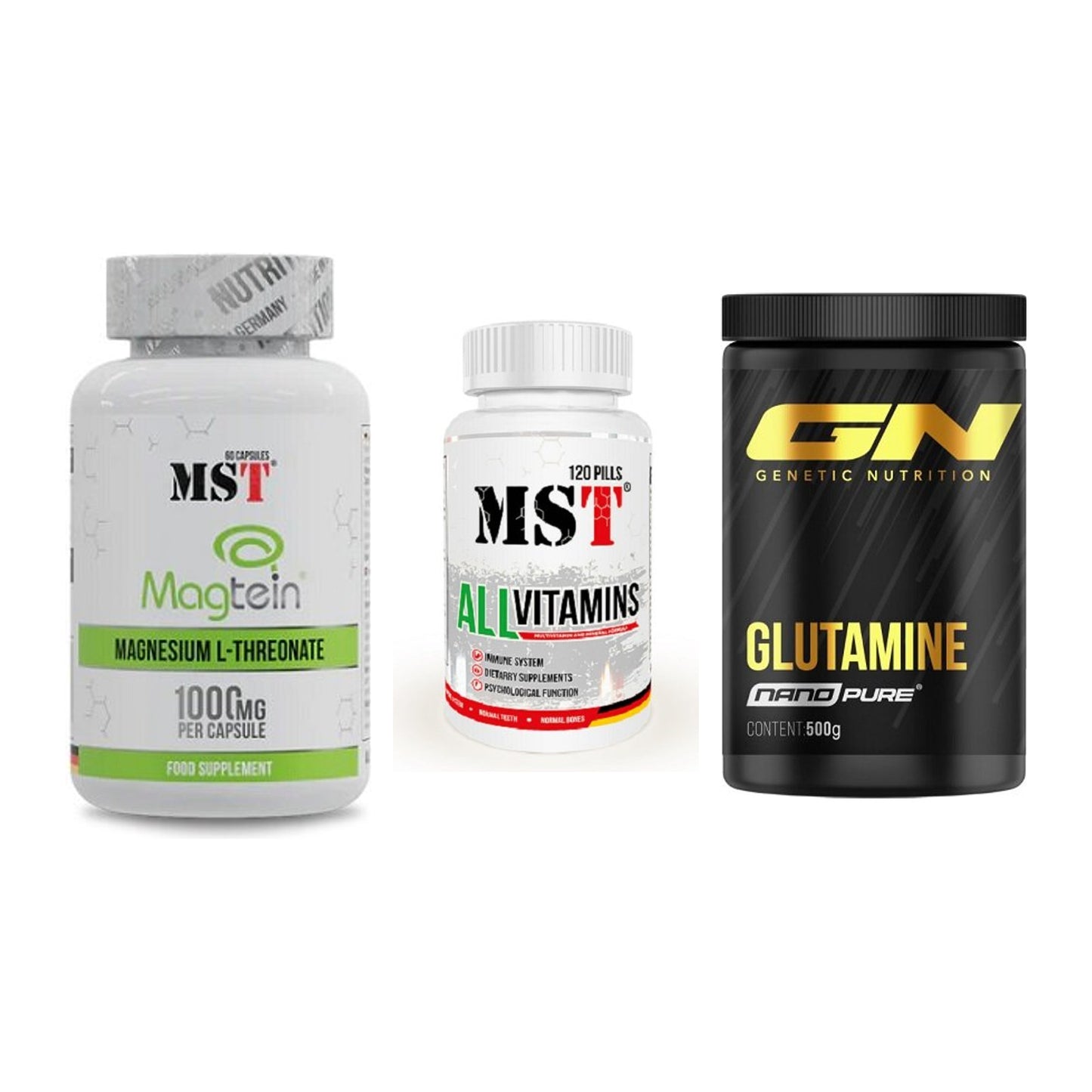 Ausdauer-Set: MST Magnesium + MST All Vitamins + GN Nano Pure – alle enthaltenen Artikel