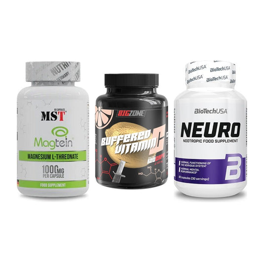 Ausdauer-Set: MST Magnesium + Big Zone Buffere + BioTech Neuro – alle enthaltenen Artikel