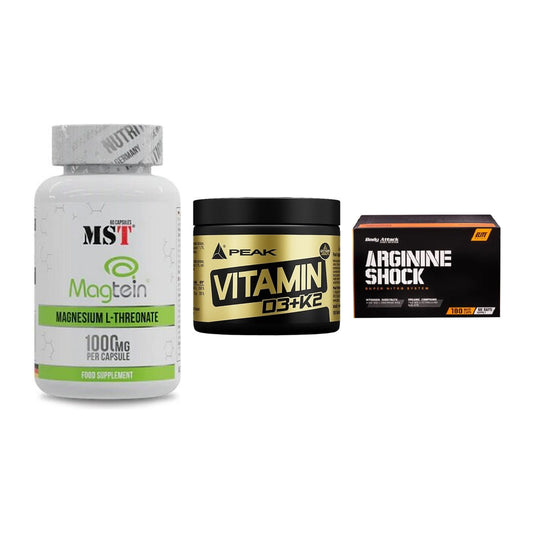 Ausdauer-Set: MST Magnesium + Peak Vitamin + Body Attack – alle enthaltenen Artikel