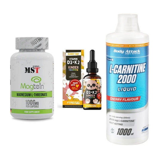Ausdauer-Set: MST Magnesium + ProFuel VITAMIN + Body Attack – alle enthaltenen Artikel
