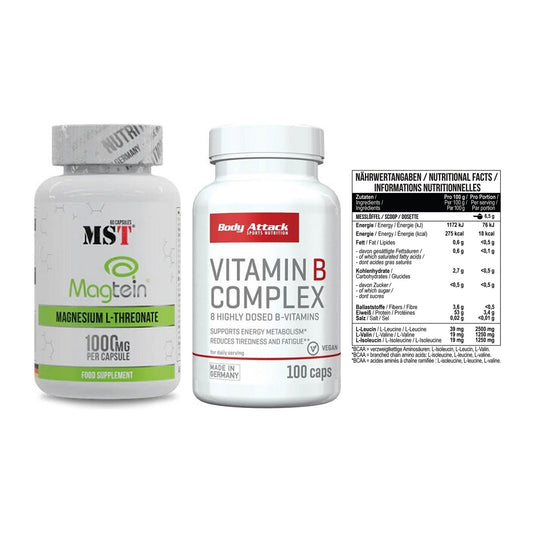 Ausdauer-Set: MST Magnesium + Body Attack + MST BCAA Zero – alle enthaltenen Artikel