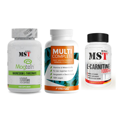 Ausdauer-Set: MST Magnesium + ProFuel MULTI + MST L-Carnitine – alle enthaltenen Artikel
