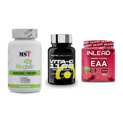 Ausdauer-Set: MST Magnesium + Scitec Vitamin C + INLEAD EAA – alle enthaltenen Artikel