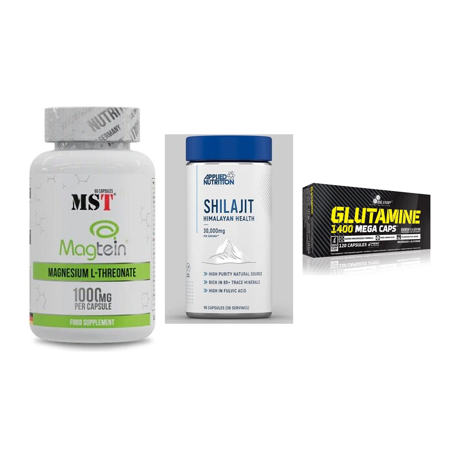 Ausdauer-Set: MST Magnesium + Applied Nutritio + Olimp L-Glutamin – alle enthaltenen Artikel
