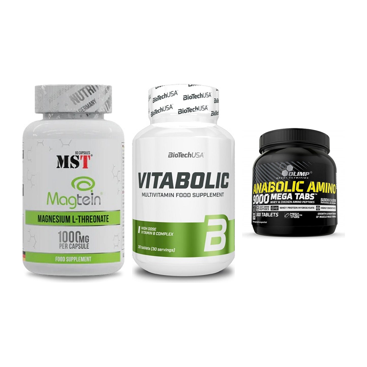 Ausdauer-Set: MST Magnesium + BioTech Vitaboli + Olimp Anabolic – alle enthaltenen Artikel