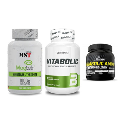 Ausdauer-Set: MST Magnesium + BioTech Vitaboli + Olimp Anabolic – alle enthaltenen Artikel