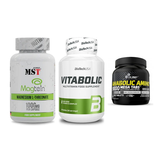 Ausdauer-Set: MST Magnesium + BioTech Vitaboli + Olimp Anabolic – alle enthaltenen Artikel