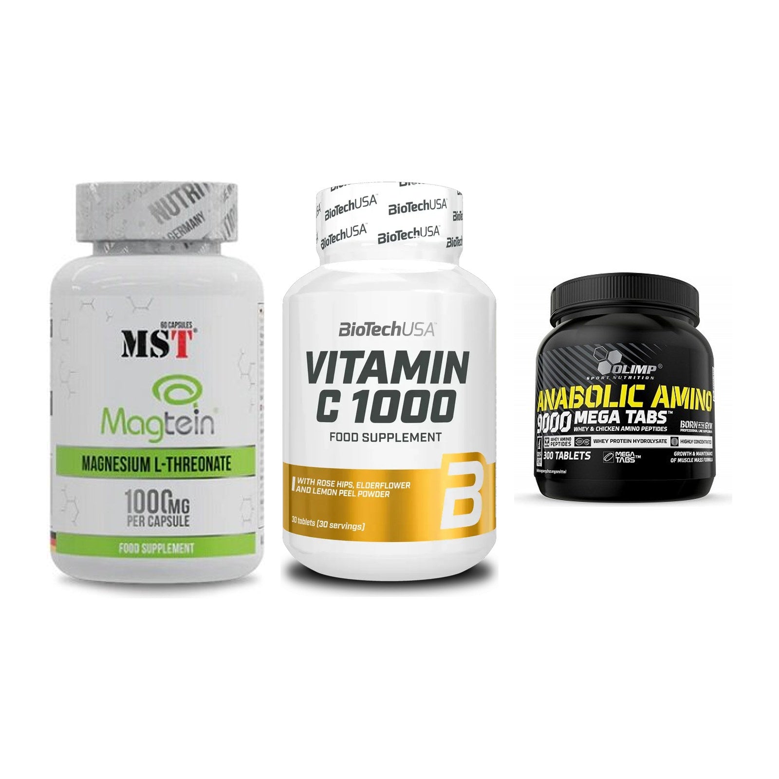 Ausdauer-Set: MST Magnesium + BioTech Vitamin + Olimp Anabolic – alle enthaltenen Artikel