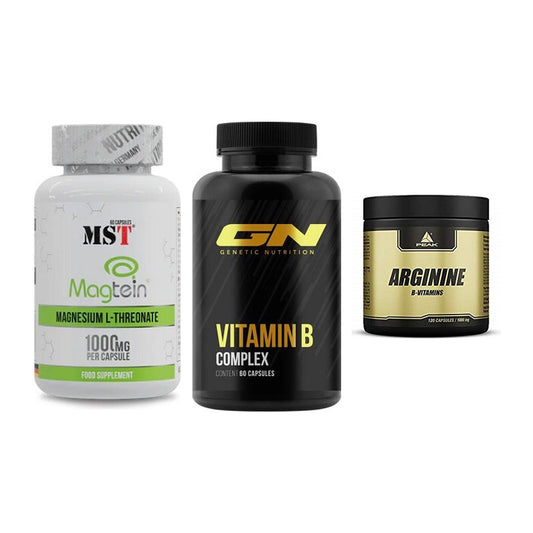 Ausdauer-Set: MST Magnesium + GN Vitamin + Peak Arginin – alle enthaltenen Artikel