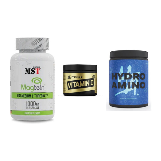 Ausdauer-Set: MST Magnesium + Peak Vitamin D + Nanosupps Hydro – alle enthaltenen Artikel