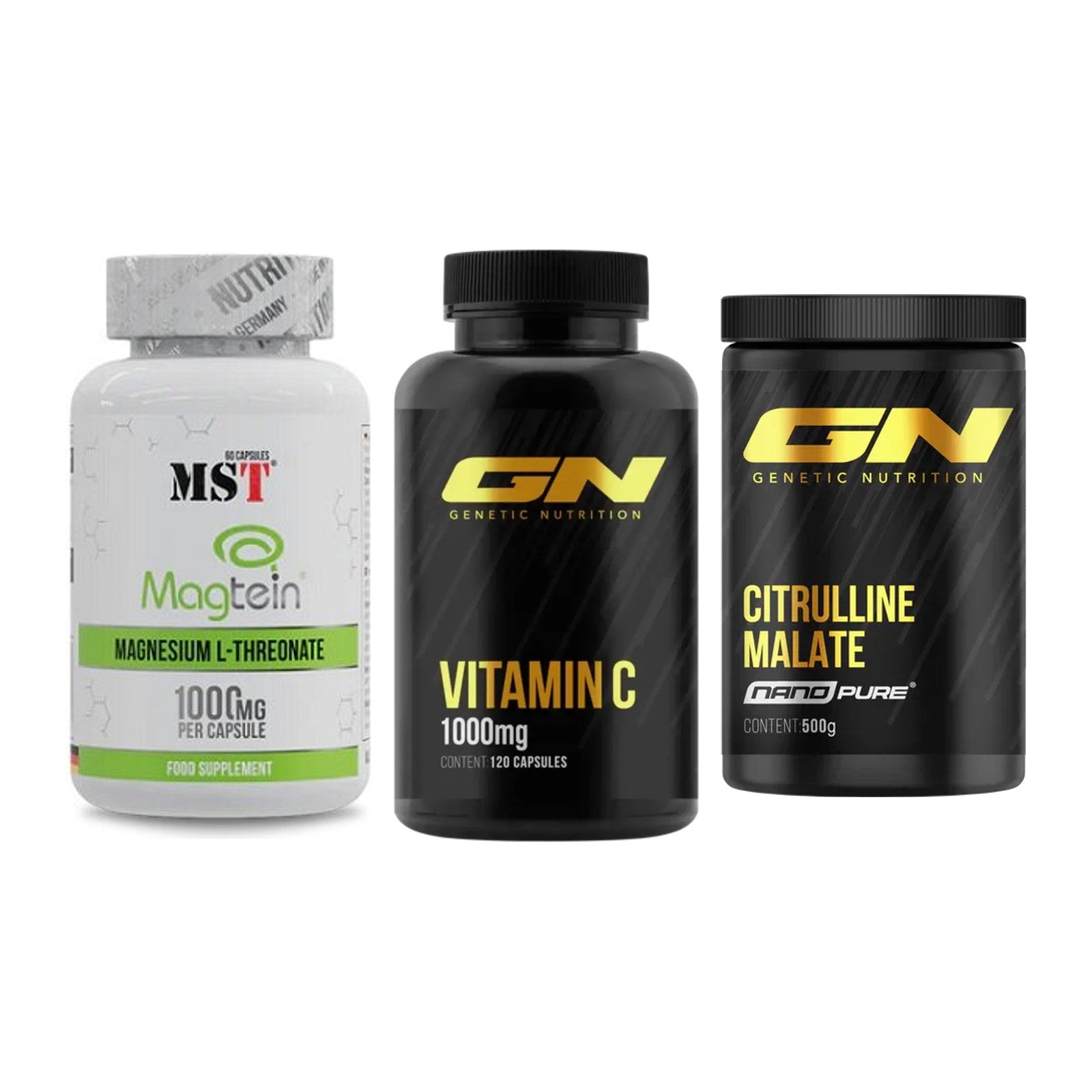 Ausdauer-Set: MST Magnesium + GN Vitamin C + GN Citrulline – alle enthaltenen Artikel