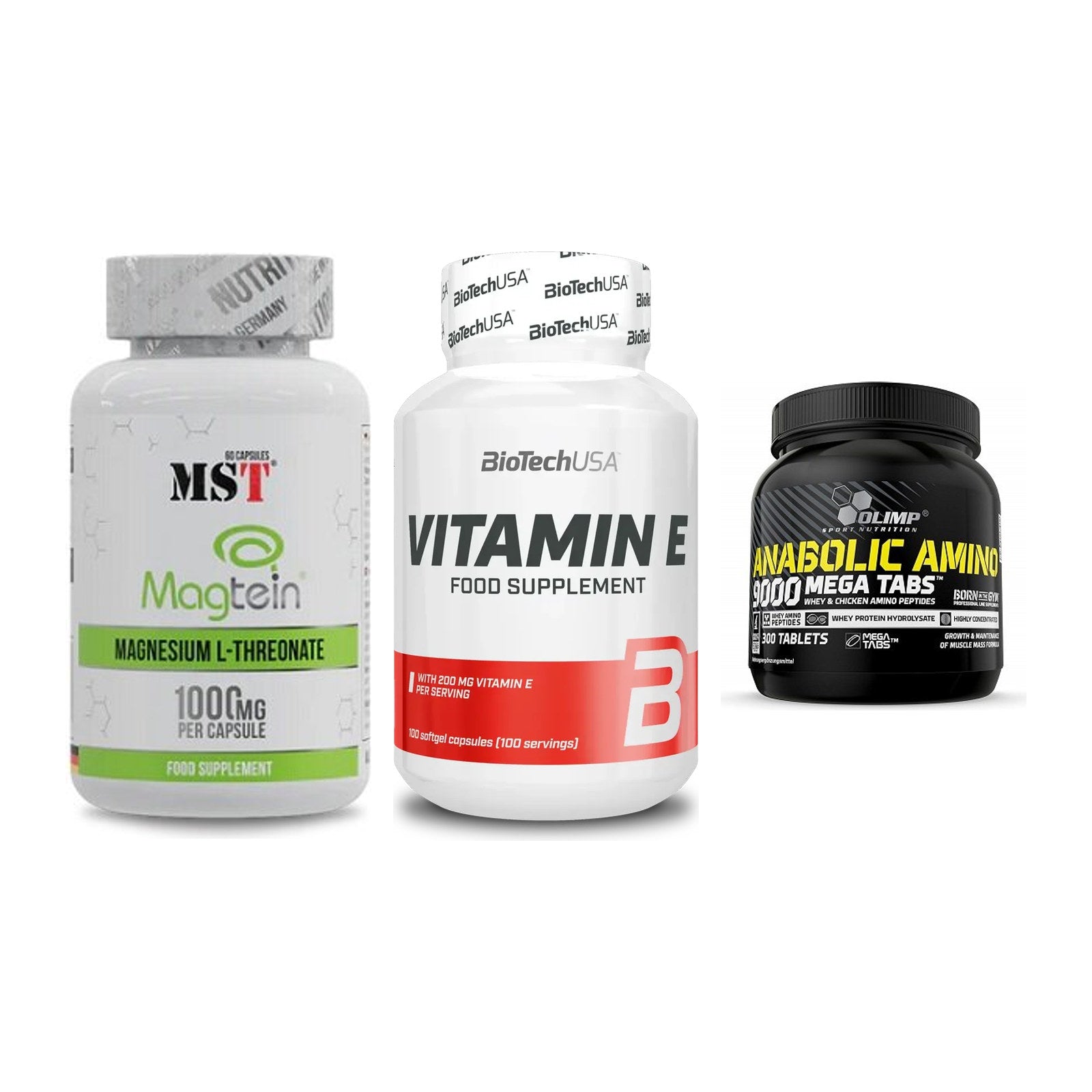 Ausdauer-Set: MST Magnesium + BioTech Vitamin + Olimp Anabolic – alle enthaltenen Artikel
