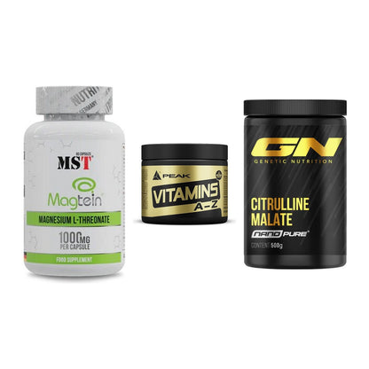 Ausdauer-Set: MST Magnesium + Peak Vitamin A-Z + GN Citrulline – alle enthaltenen Artikel