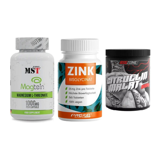 Ausdauer-Set: MST Magnesium + ProFuel Zink + Big Zone Citrull – alle enthaltenen Artikel
