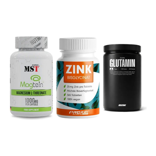 Ausdauer-Set: MST Magnesium + ProFuel Zink + Big Zone Glutami – alle enthaltenen Artikel