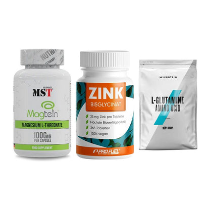 Ausdauer-Set: MST Magnesium + ProFuel Zink + MyProtein – alle enthaltenen Artikel