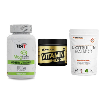 Ausdauer-Set: MST Magnesium + Peak Vitamin + ProFuel L-Citrul – alle enthaltenen Artikel