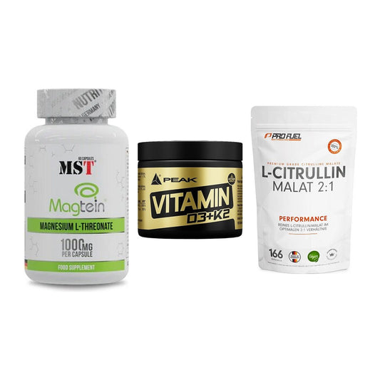Ausdauer-Set: MST Magnesium + Peak Vitamin + ProFuel L-Citrul – alle enthaltenen Artikel