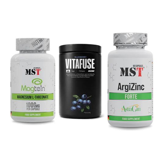 Ausdauer-Set: MST Magnesium + Big Zone Vitafus + MST ArgiZinc – alle enthaltenen Artikel