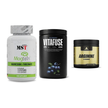 Ausdauer-Set: MST Magnesium + Big Zone Vitafus + Peak Arginin – alle enthaltenen Artikel