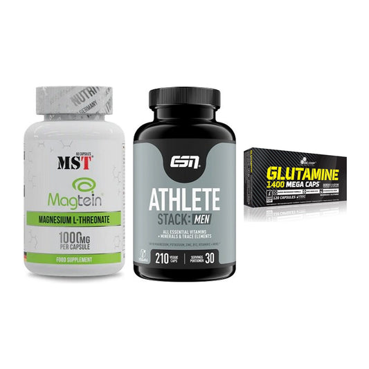 Ausdauer-Set: MST Magnesium + ESN Athlete + Olimp L-Glutamin – alle enthaltenen Artikel