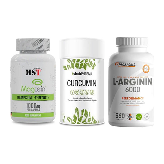 Ausdauer-Set: MST Magnesium + Sinob Curcumin + ProFuel L-Argini – alle enthaltenen Artikel