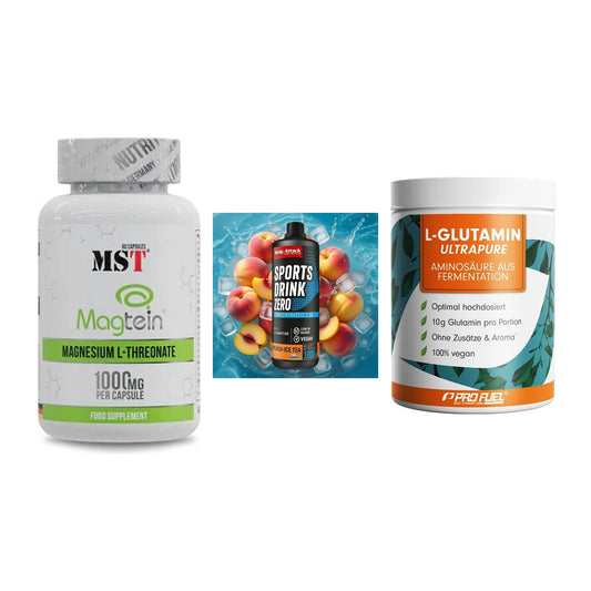 Ausdauer-Set: MST Magnesium + Body Attack + ProFuel Glutamin – alle enthaltenen Artikel
