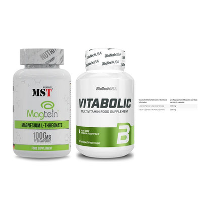 Ausdauer-Set: MST Magnesium + BioTech Vitaboli + INLEAD L-Carniti – alle enthaltenen Artikel
