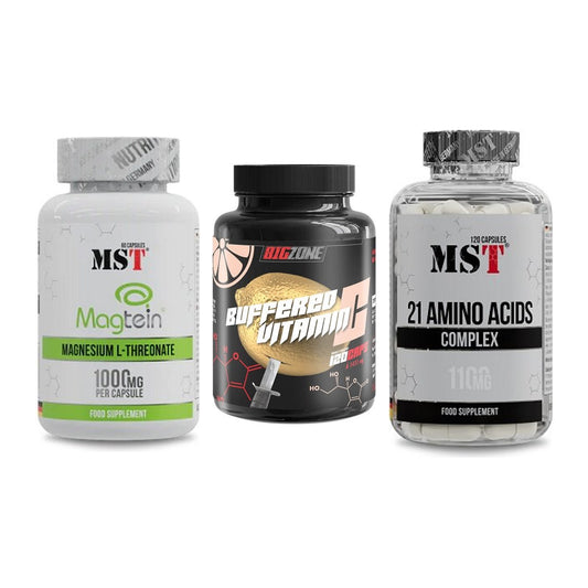 Ausdauer-Set: MST Magnesium + Big Zone Buffere + MST 21 Amino – alle enthaltenen Artikel
