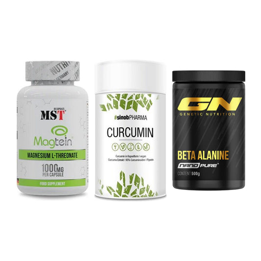 Ausdauer-Set: MST Magnesium + Sinob Curcumin + GN Nano Beta – alle enthaltenen Artikel
