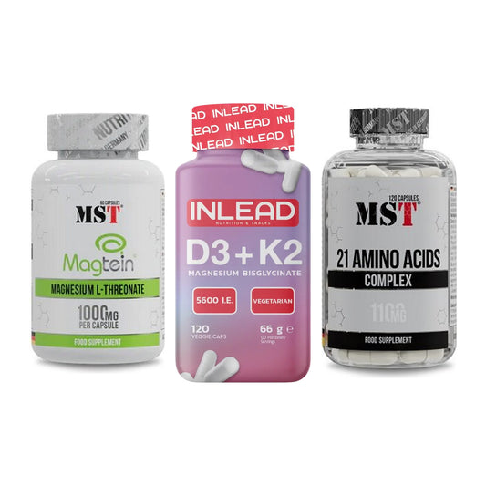 Ausdauer-Set: MST Magnesium + INLEAD Vitamin + MST 21 Amino – alle enthaltenen Artikel