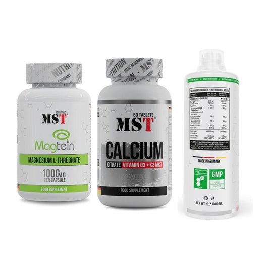 Ausdauer-Set: MST Magnesium + MST Calcium + MST L-Carnitine – alle enthaltenen Artikel