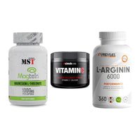 Ausdauer-Set: MST Magnesium + Sinob Vitamin C + ProFuel L-Argini
