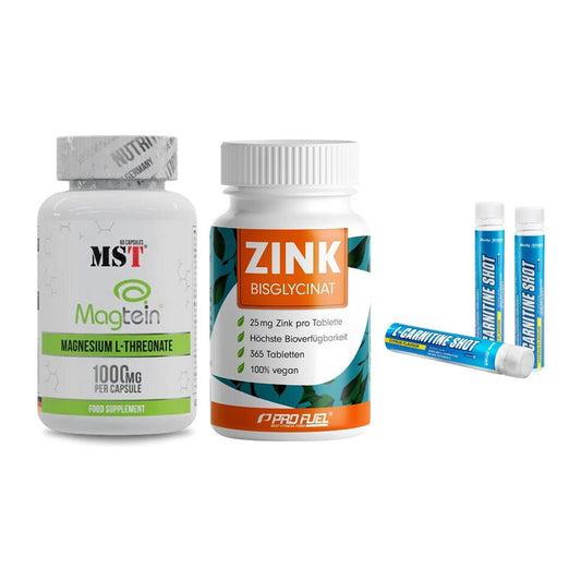 Ausdauer-Set: MST Magnesium + ProFuel Zink + Body Attack – alle enthaltenen Artikel