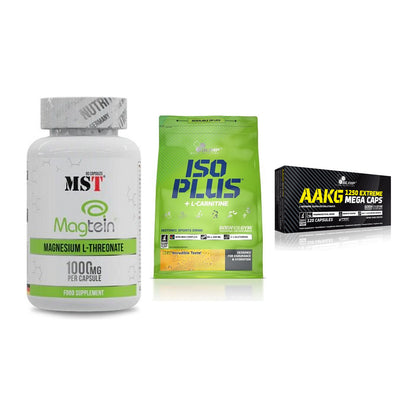 Ausdauer-Set: MST Magnesium + Olimp Iso Plus + Olimp AAKG – alle enthaltenen Artikel