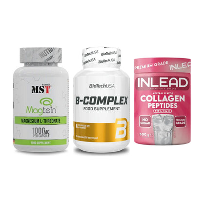 Ausdauer-Set: MST Magnesium + BioTech B + INLEAD Collagen – alle enthaltenen Artikel