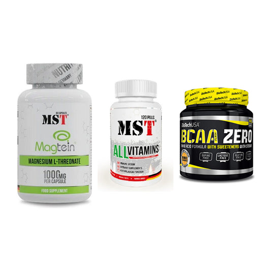Ausdauer-Set: MST Magnesium + MST All Vitamins + BioTech BCAA – alle enthaltenen Artikel