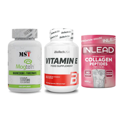 Ausdauer-Set: MST Magnesium + BioTech Vitamin + INLEAD Collagen – alle enthaltenen Artikel