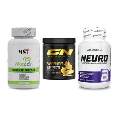 Ausdauer-Set: MST Magnesium + GN Base Powder + BioTech Neuro – alle enthaltenen Artikel