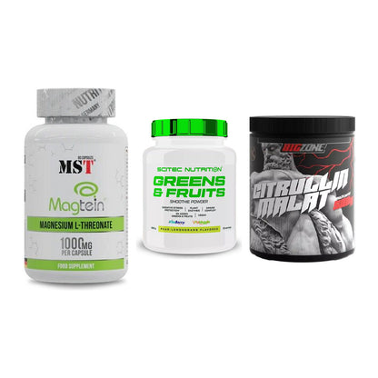 Ausdauer-Set: MST Magnesium + Scitec Greens + Big Zone Citrull – alle enthaltenen Artikel