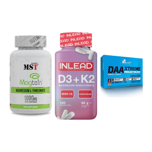 Ausdauer-Set: MST Magnesium + INLEAD Vitamin + Olimp DAA Xtreme – alle enthaltenen Artikel