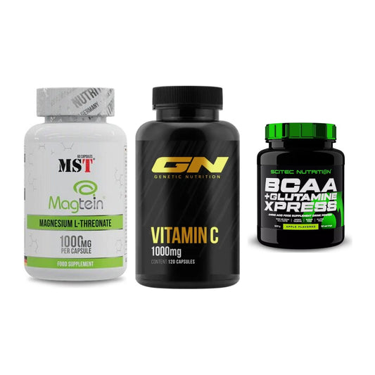 Ausdauer-Set: MST Magnesium + GN Vitamin C + Scitec BCAA – alle enthaltenen Artikel