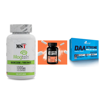 Ausdauer-Set: MST Magnesium + ESN Zinc + Olimp DAA Xtreme – alle enthaltenen Artikel
